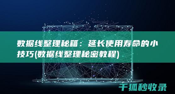 数据线整理秘籍：延长使用寿命的小技巧 (数据线整理秘密教程)