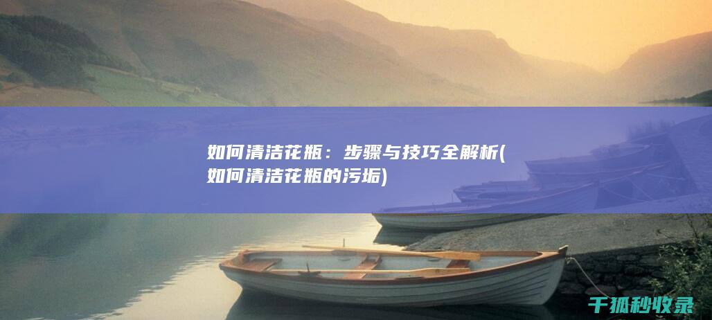 如何清洁花瓶：步骤与技巧全解析 (如何清洁花瓶的污垢)