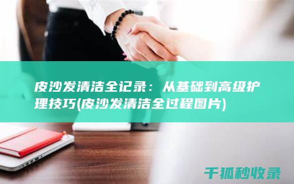 皮沙发清洁全记录：从基础到高级护理技巧 (皮沙发清洁全过程图片)