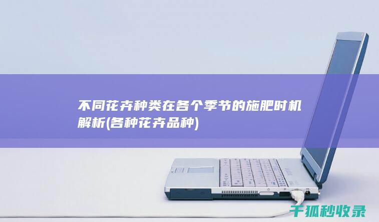 不同花卉种类在各个季节的施肥时机解析 (各种花卉品种)